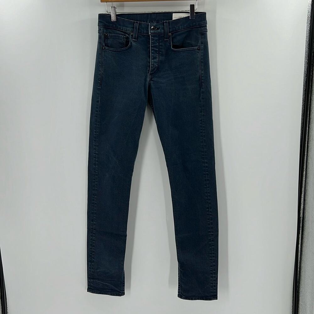 Rag & Bone Men's Standard Issue Fit 2 Slim Jeans - Coated Navy